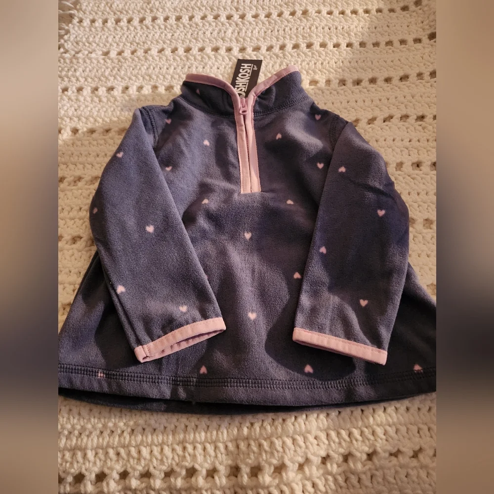 OshKosh girls fleece half zip